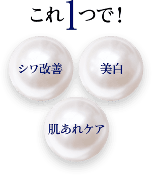 これ1つで！シワ改善　美白　肌あれケア