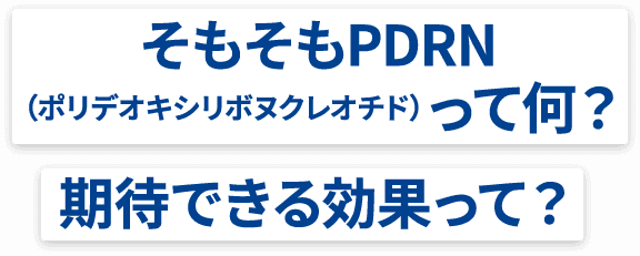 そもそもPDRN（ポリデオキシリボヌクレオチド）って何？期待できる効果って？