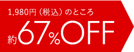 1,980円（税込）のところ約67%OFF