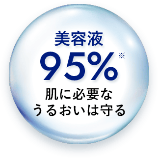 美容液95%※肌に必要なうるおいは真守