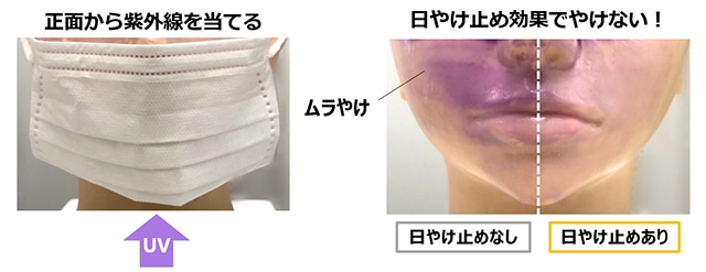 日やけ止めでマスク下の日やけも防げる