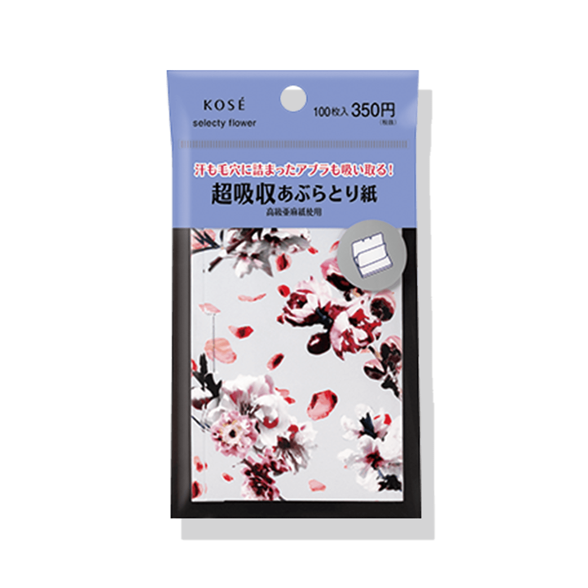 フラワー 超吸収あぶらとり紙