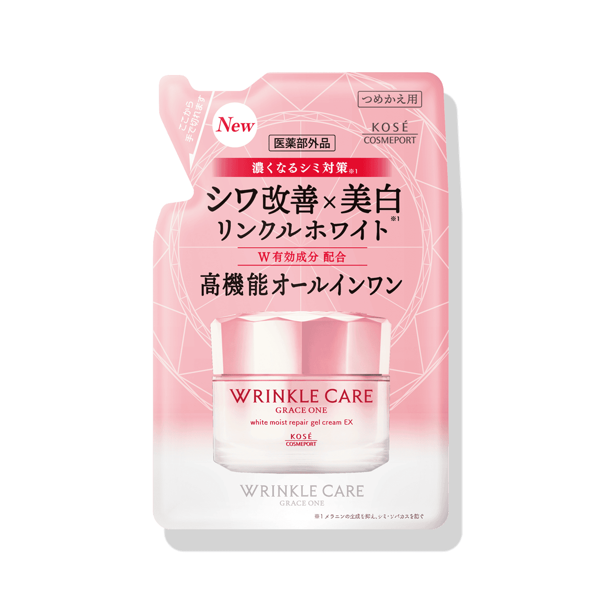 グレイス ワン リンクルケア ホワイト モイストリペア ジェルクリーム EX （つめかえ用）