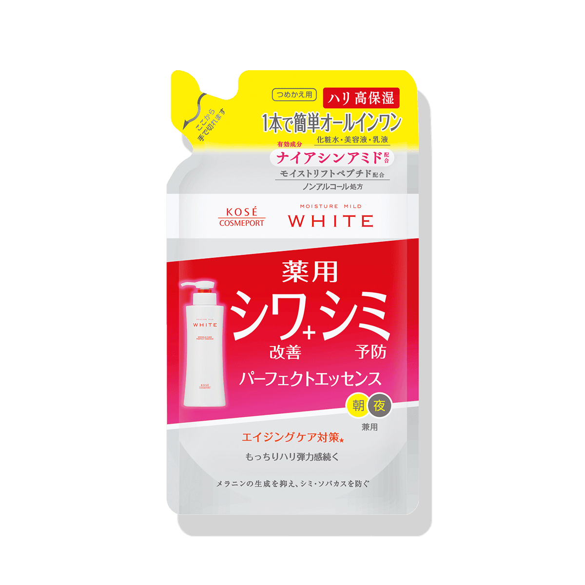 モイスチュアマイルド ホワイト リンクルケア パーフェクトエッセンス ＜200mL つめかえ用＞