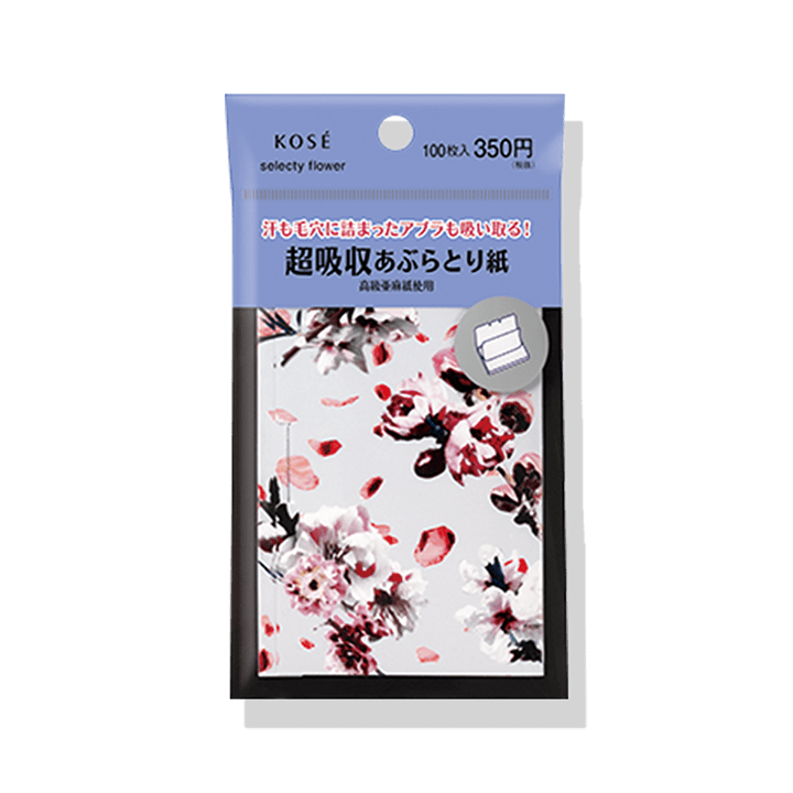 フラワー 超吸収あぶらとり紙