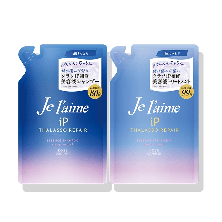 ジュレーム iP タラソリペア 補修美容液シャンプー＆トリートメント（ディープモイスト） つめかえセット