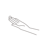 【STEP2】指先にパール粒くらいの量をとります。