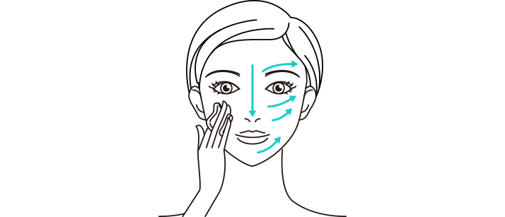 コットンでの塗り方